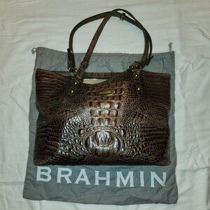 Brahmin leather bag with storage bag